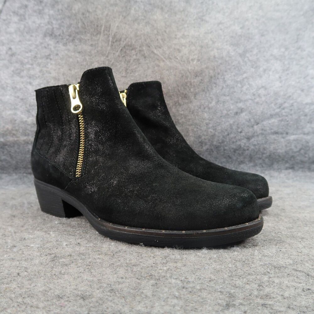 Eric Michael Shoes Womens 36 Booties Fashion Leather Tatiana Double Zip Classic